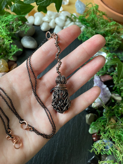 0118. Miniature Collectible Broom Pendant With Bent Handle | Add Custom Name Charm