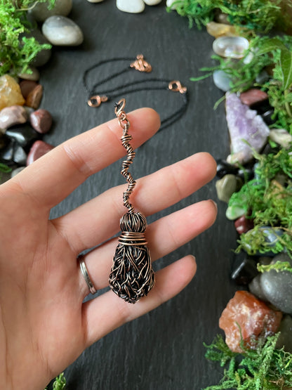 0118. Miniature Collectible Broom Pendant With Bent Handle | Add Custom Name Charm