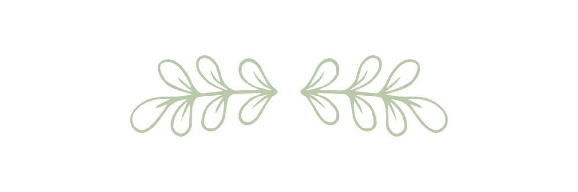 Green leaves against a white background