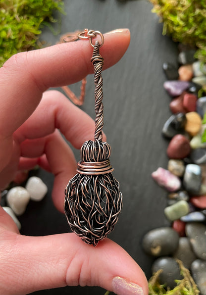 Image of miniature broom pendant