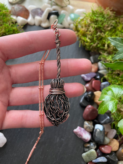 Image of miniature broom pendant