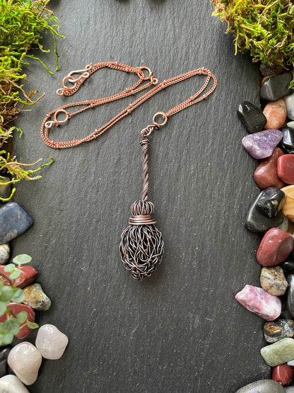 Image of miniature witch broom pendant 